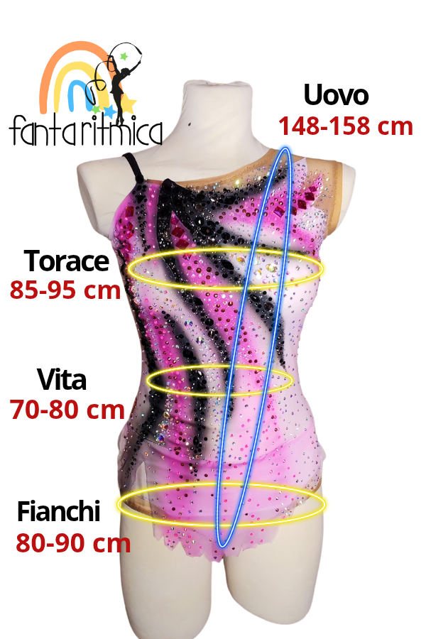 Body ginnastica ritmica per altezza 160-170 cm